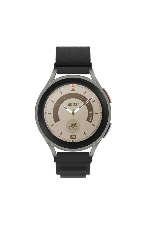 Techaks TCHS-25076 Huawei Gt2 46Mm Uyumlu Krd-74 22Mm Hasır Zore Kordon-Turuncu