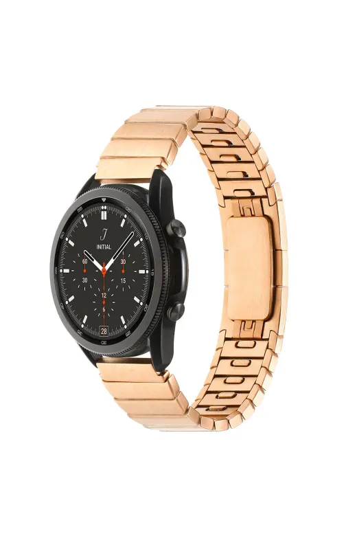 Techaks TCHS-26631 Galaxy Watch 46Mm Uyumlu Krd-82 22Mm Metal Zore Kordon-Rose Gold