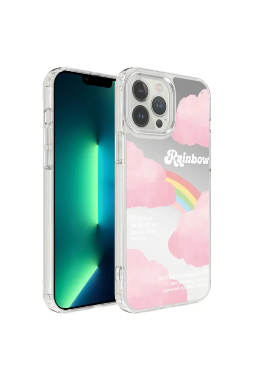 Techaks TCHS-27169 Iphone 13 Pro Max Uyumlu Aihttgli Parlak Tasarımlı Zore Mimbo Kılıf-No6