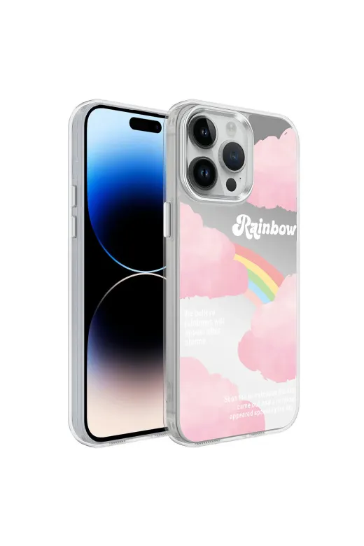 Techaks TCHS-27174 Iphone 14 Pro Max Uyumlu Aihttgli Parlak Tasarımlı Zore Mimbo Kılıf-No6