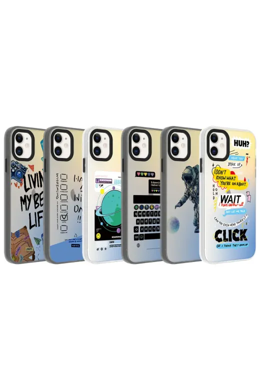 Techaks TCHS-27907 Iphone 11 Uyumlu Desenli Zore Dragon Sert Kılıf-Have