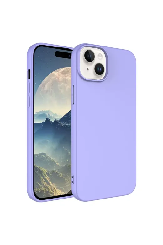 Techaks TCHS-28269 Iphone 15 Plus Uyumlu Zore Lsr Lansman Kılıf-Lila