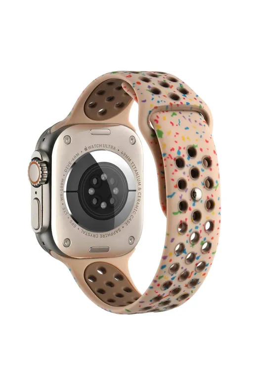 Techaks TCHS-29108 Watch 44Mm Kordon Yeni Seri 2023 Krd-02 Uyumlu Strap Kayış Clo- Krem