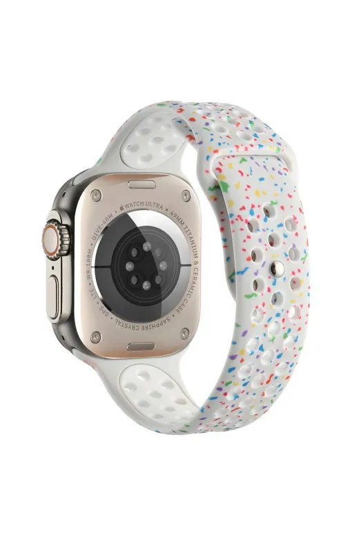Techaks TCHS-29108 Watch 44Mm Kordon Yeni Seri 2023 Krd-02 Uyumlu Strap Kayış Clo- Krem