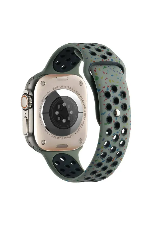 Techaks TCHS-29110 Watch Ultra 49Mm Kordon Yeni Seri 2023 Krd-02 Uyumlu Strap Kayış Clo- Turuncu