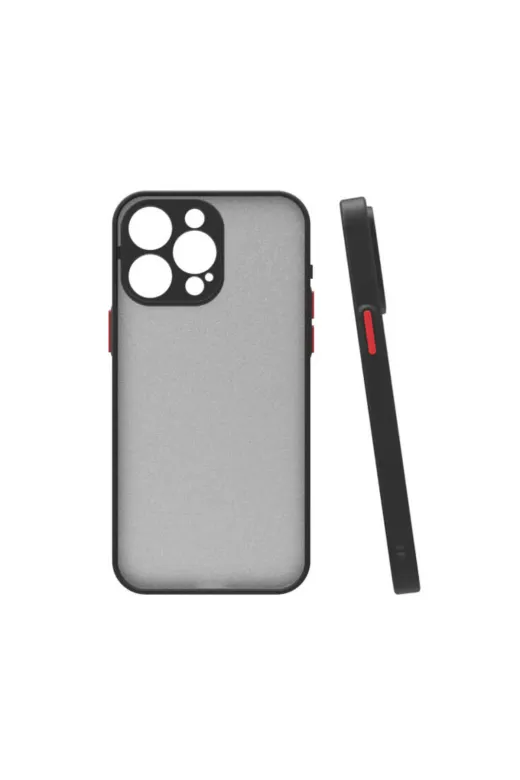 Techaks TCHS-29676 Iphone 15 Pro Uyumlu Zore Hux Kılıf-Siyah