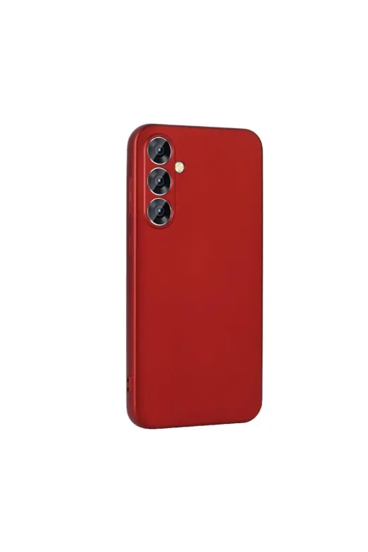 Techaks TCHS-30234 Galaxy S24 Uyumlu Yumuşak Dokulu Renkli İnce Silikon Soft Kapak Premier-Gold