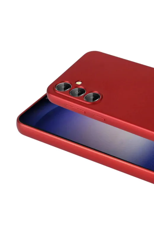 Techaks TCHS-30234 Galaxy S24 Uyumlu Yumuşak Dokulu Renkli İnce Silikon Soft Kapak Premier-Gold