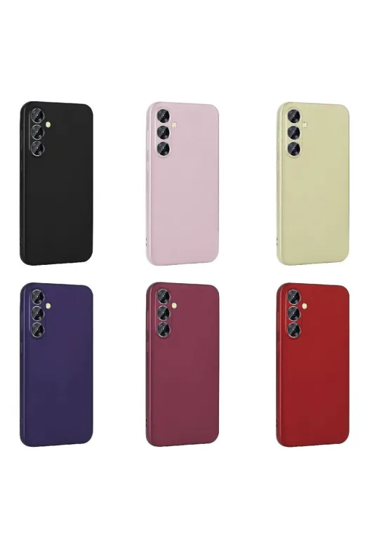 Techaks TCHS-30234 Galaxy S24 Uyumlu Yumuşak Dokulu Renkli İnce Silikon Soft Kapak Premier-Gold