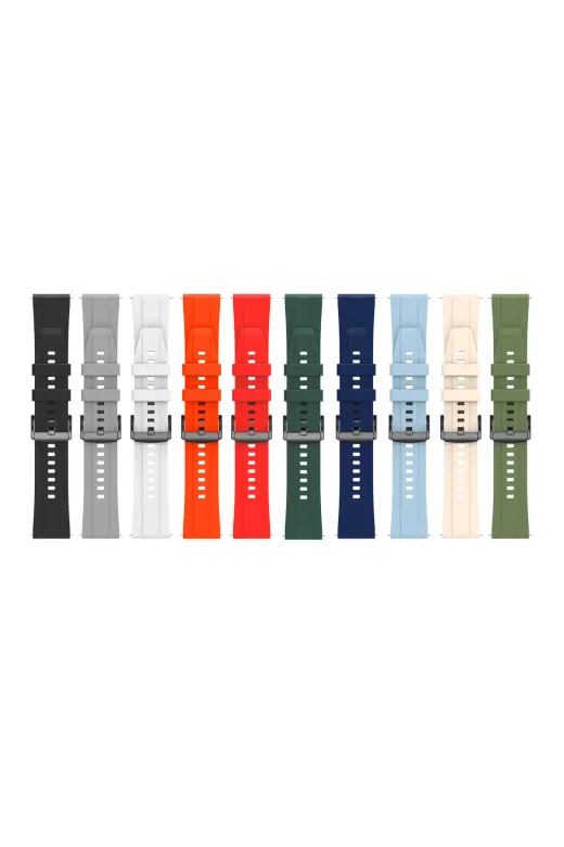 Techaks TCHS-30551 Huawei Gt4 22Mm Uyumlu Clo- Krd-95 Silikon Kordon-Kırmızı