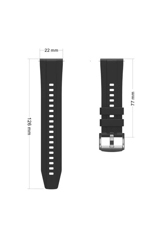Techaks TCHS-30551 Huawei Gt4 22Mm Uyumlu Clo- Krd-95 Silikon Kordon-Kırmızı