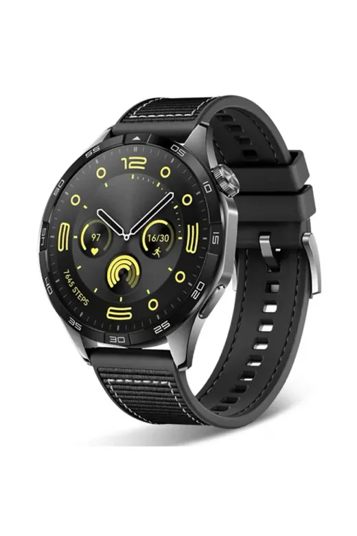Techaks TCHS-30690 Huawei Honor Magic 2 46Mm Uyumlu Clo- Krd-102 22Mm Silikon Kordon-Siyah