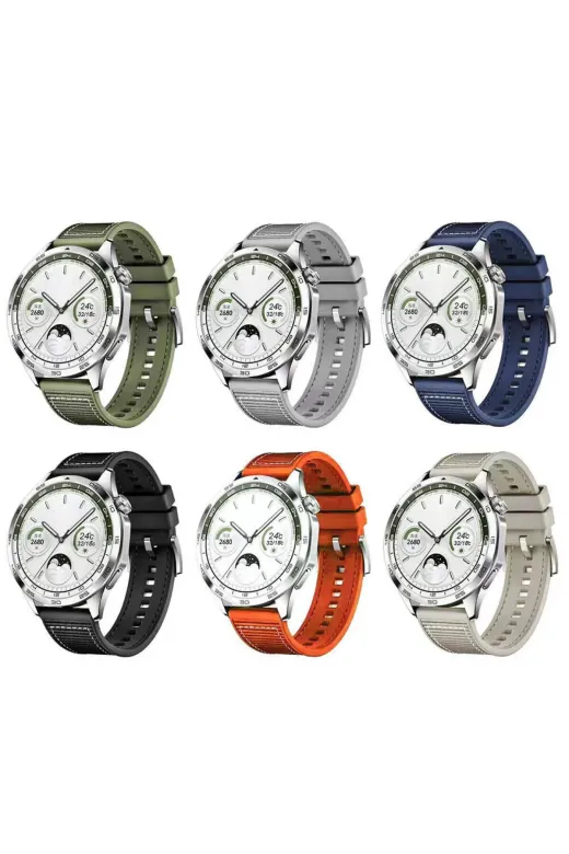 Techaks TCHS-30690 Huawei Honor Magic 2 46Mm Uyumlu Clo- Krd-102 22Mm Silikon Kordon-Siyah