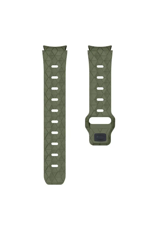 Techaks TCHS-32940 Galaxy Watch 5 Pro 45Mm Zore Krd-116 20Mm Futbol Desenli Spor Tasarımlı Silikon Kordon-Turuncu