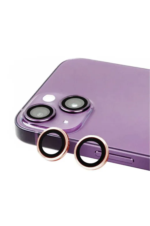 Techaks TCHS-CL-07-iPhone 15 Plus Iphone 15 Plus Uyumlu Zore Cl-07 Kamera Koruyucu-Pembe