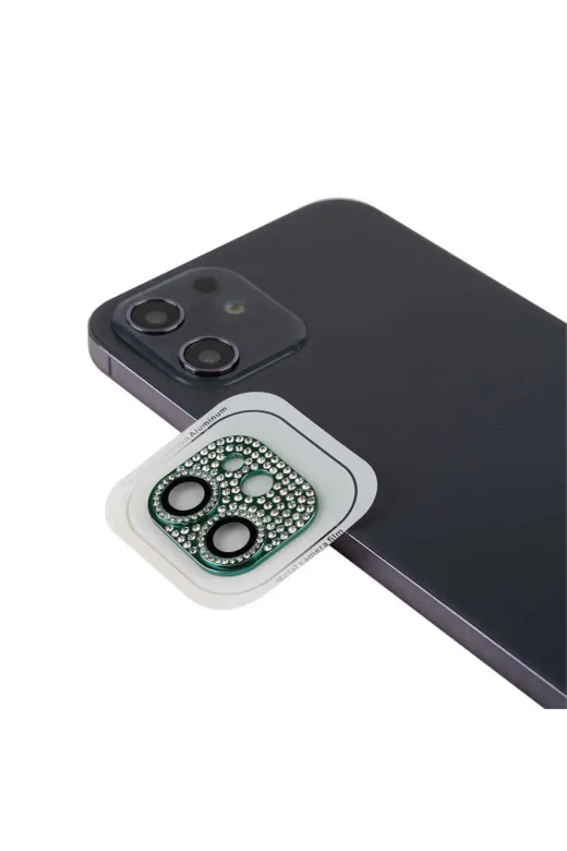 Techaks TCHS-CL-08-iPhone 11 Iphone 11 Uyumlu Zore Cl-08 Kamera Koruyucu-Koyu Yeşil