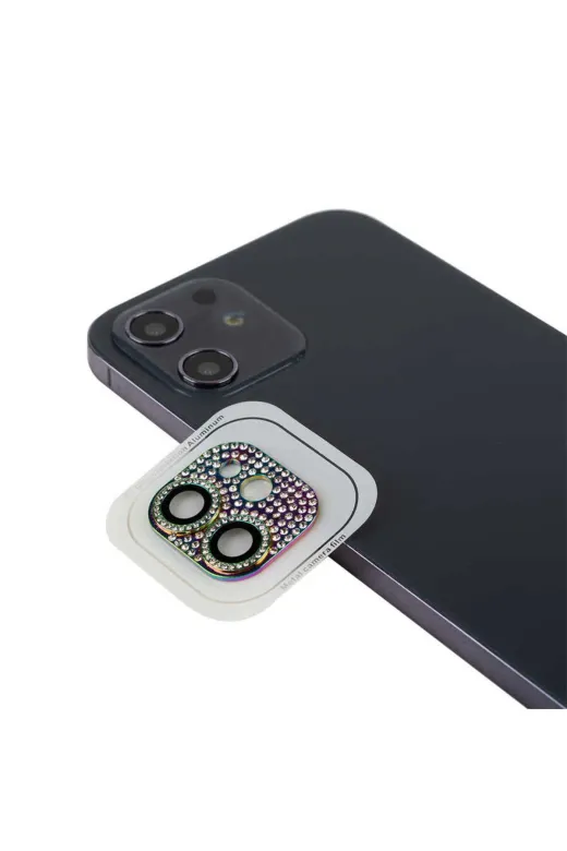 Techaks TCHS-CL-08-iPhone 12 Iphone 12 Uyumlu Zore Cl-08 Kamera Koruyucu-Colorful