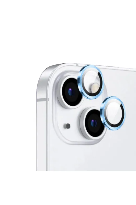 Techaks TCHS-CL-12-iPhone 14 Plus Iphone 14 Plus Uyumlu Zore Cl-12 Premium Safir Parmak İzi Bırakmayan Anti-Refcloive Kamera Len