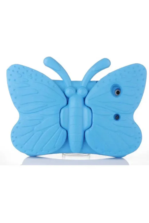 Techaks TCHS11272 Ipad Mini 2. Nesil Uyumlu Zore Butterfly Standlı Tablet Kılıf-Pembe Koyu