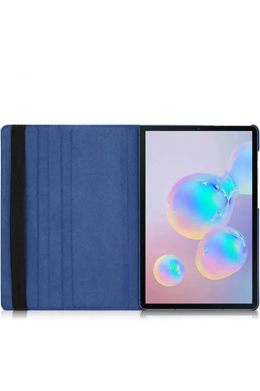 Techaks TCHS14987 Galaxy Tab S7 Plus T970  Uyumlu Zore Dönebilen Standlı Kılıf-Pembe Koyu