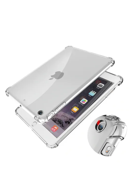 Techaks TCHS18477 Ipad 10.2 2021 (9.nesil) - Uyumlu Uyumlu Zore Tablet Nitro Anti Shock Silikon Kapak-Renksiz