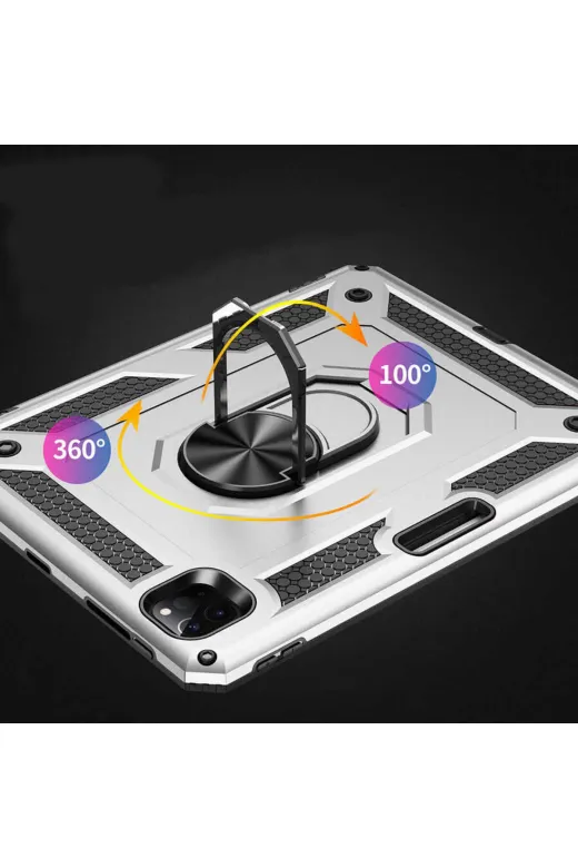 Techaks TCHS25079 Ipad Pro 11 2021 (3.nesil) - Uyumlu Uyumlu Zore Tablet Vega Kapak-Kırmızı