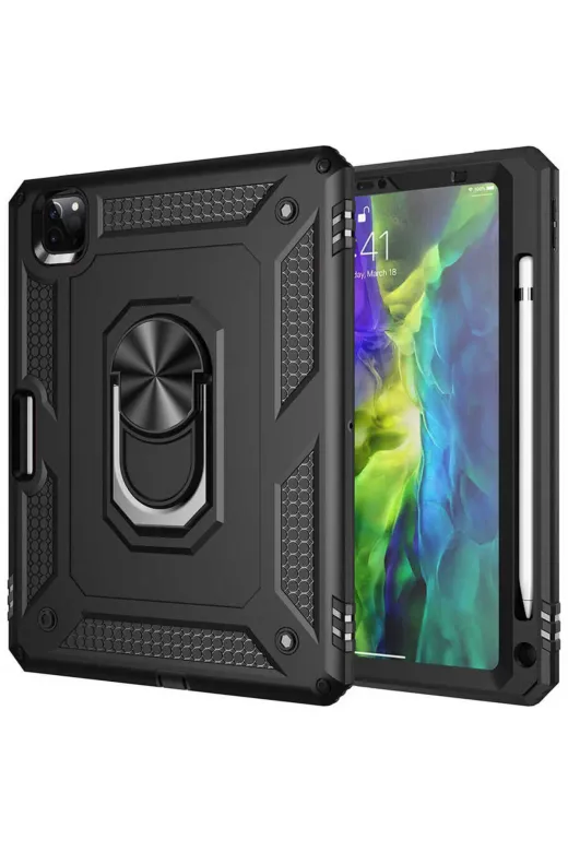 Techaks TCHS25080 Ipad Pro 11 2022 M2. Nesil Uyumlu Uyumlu Zore Tablet Vega Kapak-Siyah