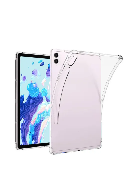 Techaks TCHS29813 Galaxy Tab S8 Ultra Kılıf  Uyumlu Zore Tablet Nitro Anti Shock Silikon Kapak-Renksiz