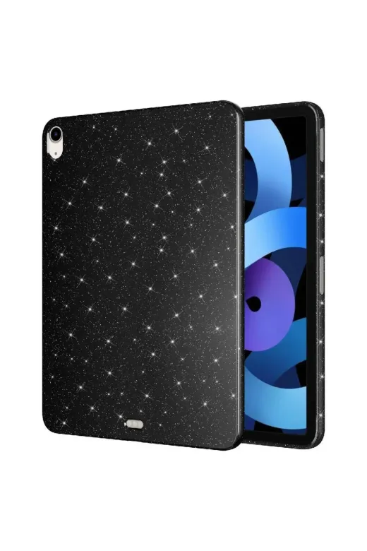 Techaks TCHS30614 Ipad Air 10.9 2022 (5 Nesil) Simli Parlak Görünümlü Uyumlu Zore Tablet Koton Kılıf-Gümüş