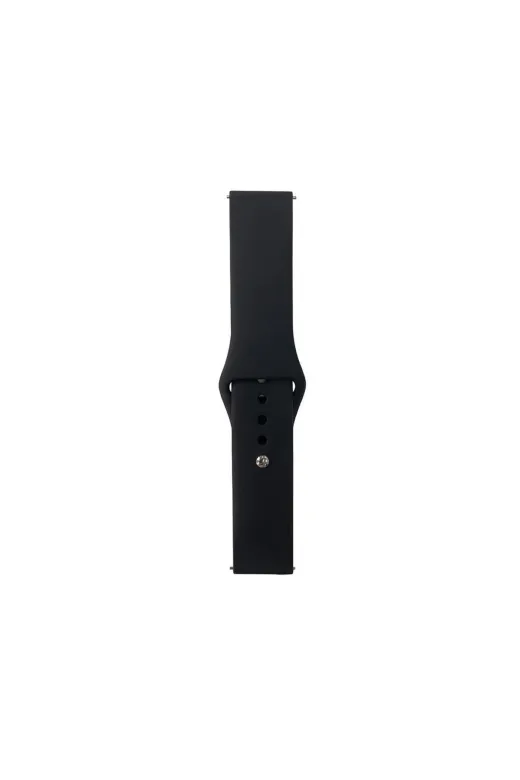 Techaks TCHS31248 Huawei Honor Magic 2 46Mm Band Serisi 22Mm Klasik Kordon Silikon Strap Kayış-Siyah