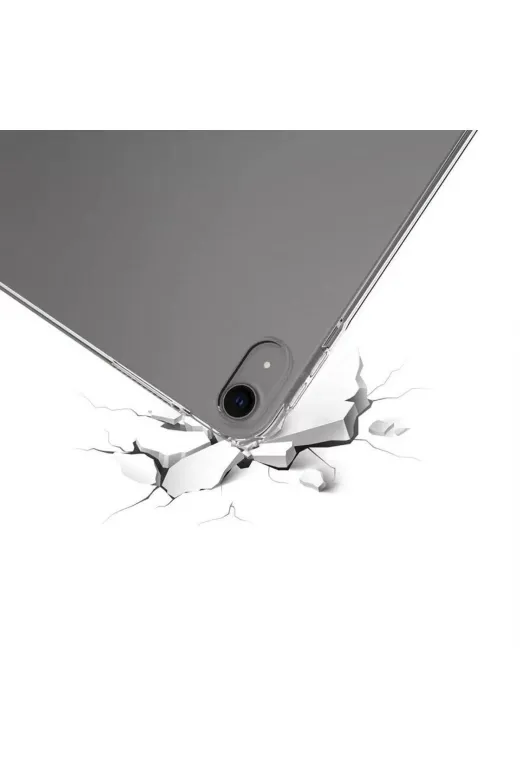Techaks TCHS32340 Ipad Air 13 2024 Kılıf Uyumlu Zore Tablet Nitro Anti Shock Silikon Kapak-Şeffaf