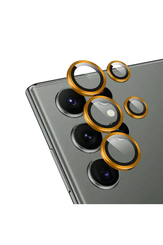 Techaks TCHS32354 Galaxy S24 Ultra Uyumlu Zore Cl-12 Premium Safir Anti-Reflective Kamera Lens Koruyucu