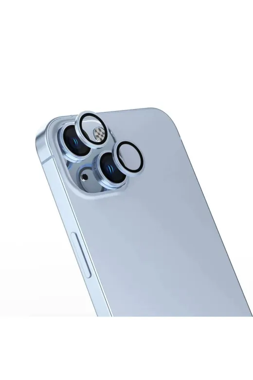 Techaks TCHS33030 Apple Iphone 16 Plus Zore Cl-15 Parmak İzi Bırakmayan Anti-Reflective Kamera Lens Koruyucu-Mavi