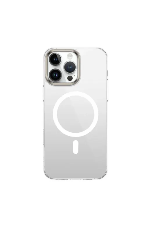 Techaks TCHS33792 Apple Iphone 16 Pro Kılıf Magsafe Şarj Özellikli Şeffaf Cam Arka Yüzey Zore G-Glass Kapak-Şeffaf