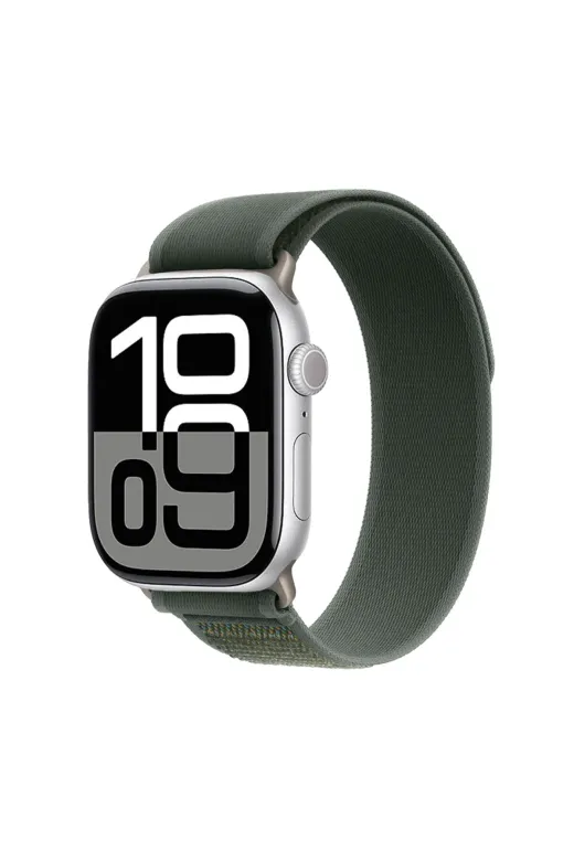 Techaks TCHS34341 Watch 10 46Mm Uyumlu Zore Krd-77 Hasır Kordon-Yeşil