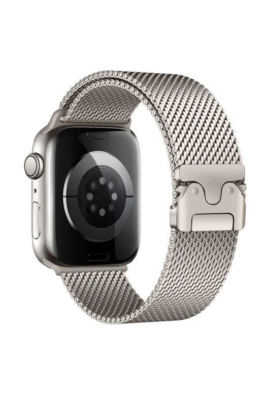 Techaks TCHS34348 Watch 40Mm Uyumlu Zore Krd-121 Metal Hasır Kordon-Gümüş