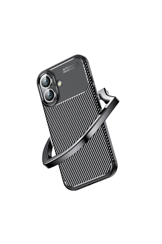 Techaks TCHS34531 Iphone 16 Plus Uyumlu Zore Negro Silikon Kapak-Siyah