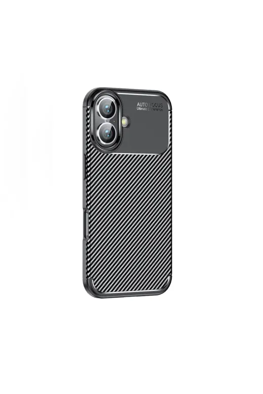 Techaks TCHS34531 Iphone 16 Plus Uyumlu Zore Negro Silikon Kapak-Siyah