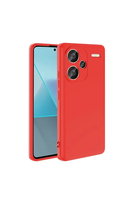 Techaks TCHS34754 Xiaomi Redmi Note 13 Pro Plus 5G Uyumlu Kılıf Zore Mara Lansman Kapak-Kırmızı