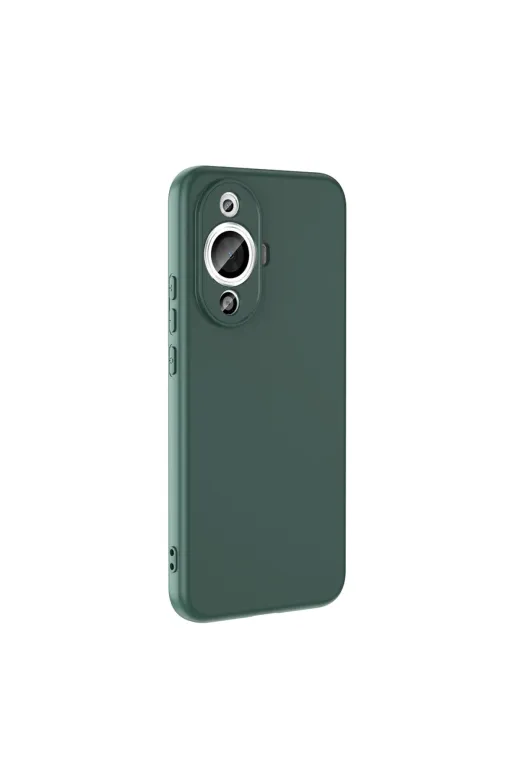 Techaks TCHS35192 Huawei Nova 12S Uyumlu Kılıf Kamera Korumalı İçi Kadife Lansman Yumuşak Dokulu Kapak Mara-Siyah