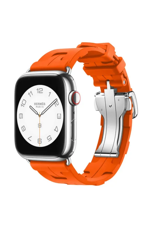 Techaks TYCE5D0919D0F165D6123D108 Watch 44Mm Spor Görünümlü Clo Krd-94 Silikon Kordon-Turuncu