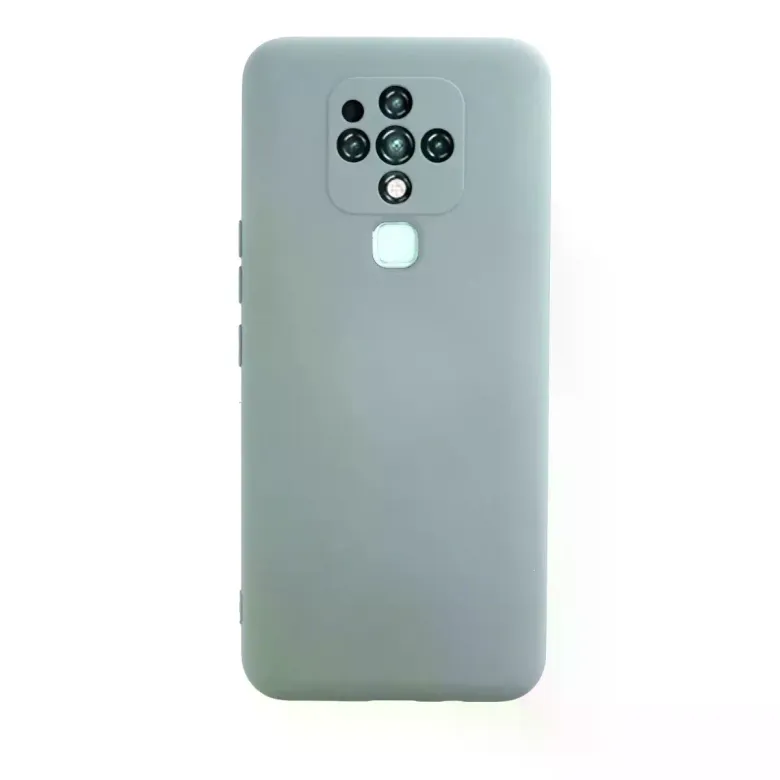 Tecno Camon 16 Kılıf Nano İçi Kadife Silikon - Buz Mavisi