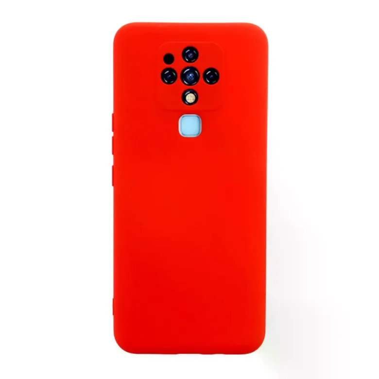 Tecno Camon 16 Kılıf Nano İçi Kadife Silikon - Kırmızı