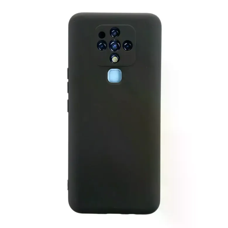 Tecno Camon 16 Kılıf Nano İçi Kadife Silikon - Siyah