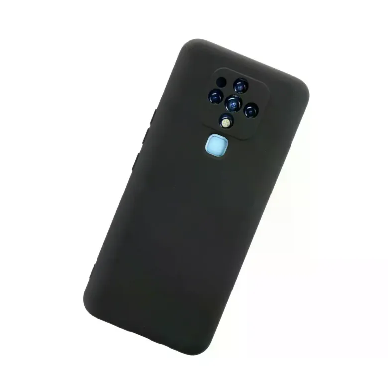 Tecno Camon 16 Kılıf Nano İçi Kadife Silikon - Siyah