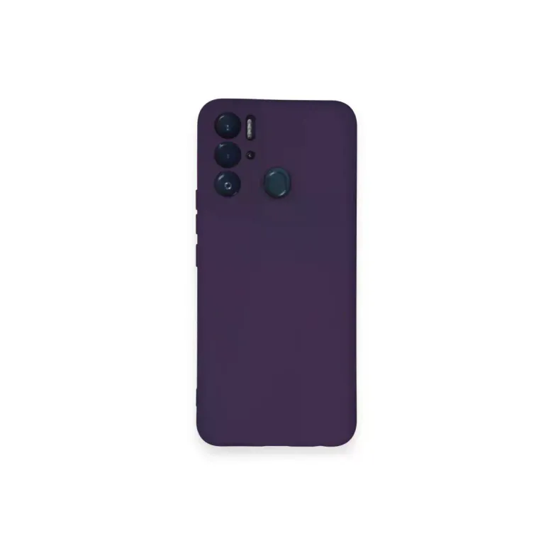 Tecno Pova Neo Kılıf Nano içi Kadife Silikon - Mor