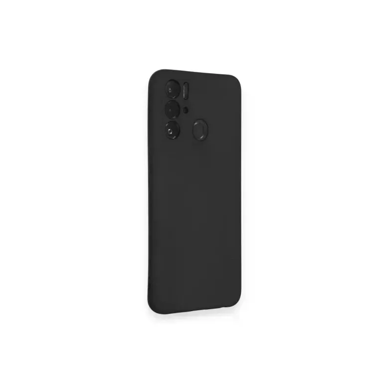 Tecno Pova Neo Kılıf Nano içi Kadife Silikon - Siyah