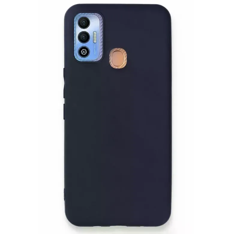 Tecno Spark 7T Kılıf First Silikon - Lacivert