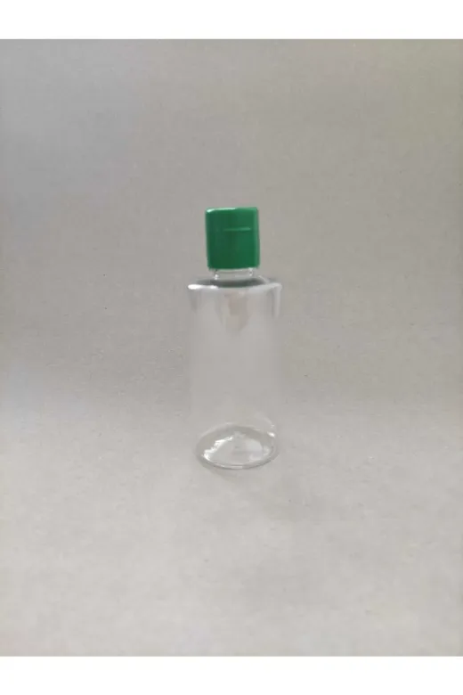 tedmar 2023010800114 100 Adet 50 Ml Yeşil Fliptop Kapaklı Kolonya, Dezenfektan, Likit Şişesi