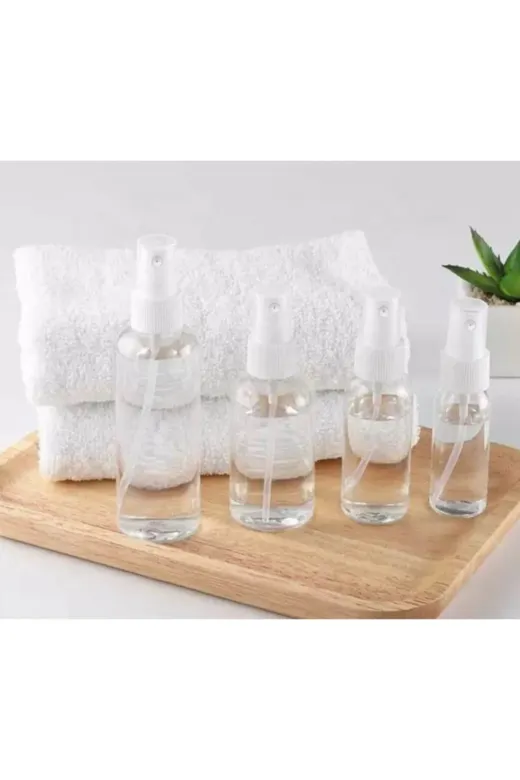 tedmar 6958697609103 25 Adet 100Ml Sprey Başlıklı Kolonya Dezenfektan Likit Şişesi 25X100Ml